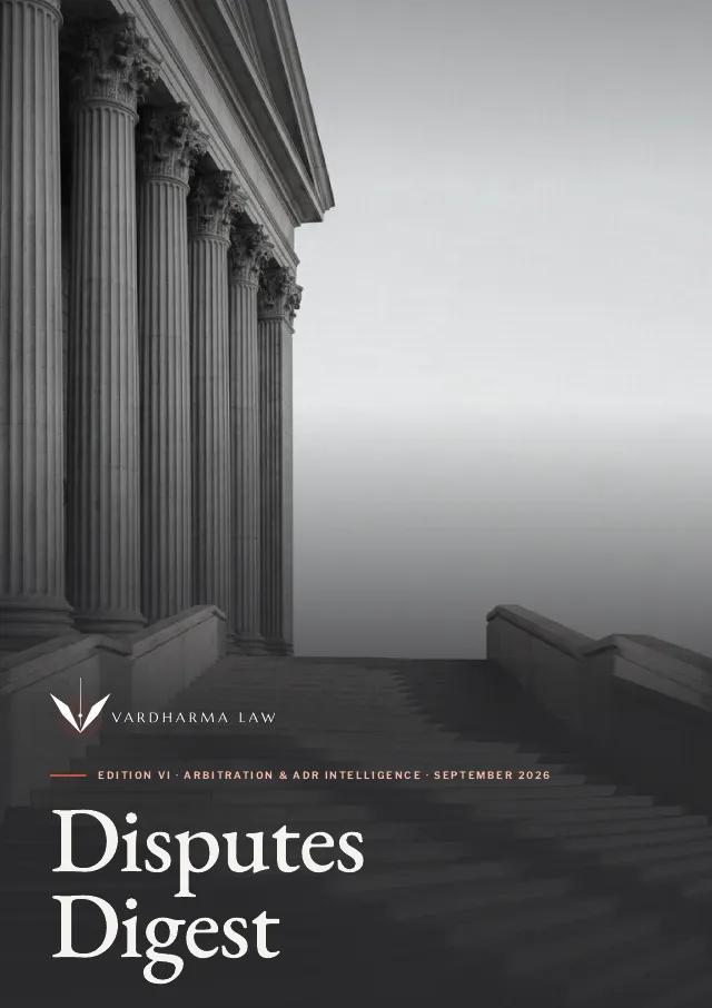 Disputes Digest newsletter cover, September 2026